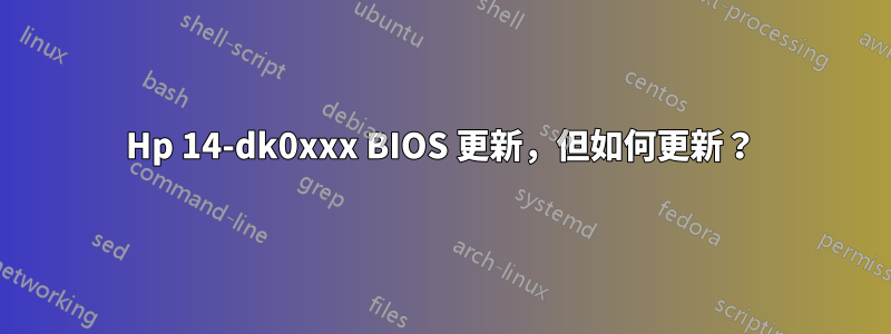 Hp 14-dk0xxx BIOS 更新，但如何更新？