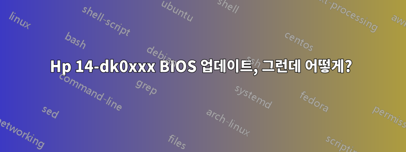 Hp 14-dk0xxx BIOS 업데이트, 그런데 어떻게?