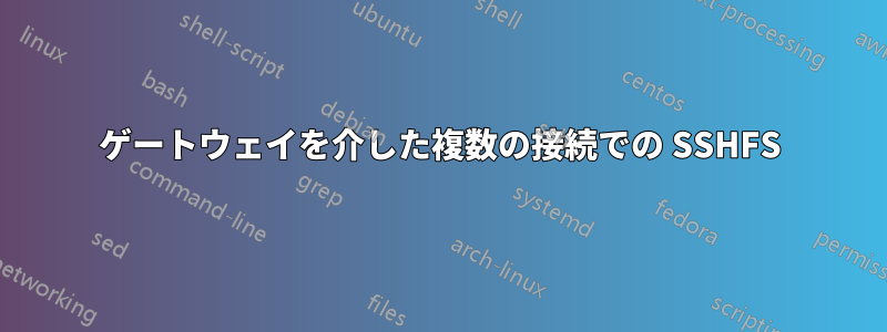 ゲートウェイを介した複数の接続での SSHFS