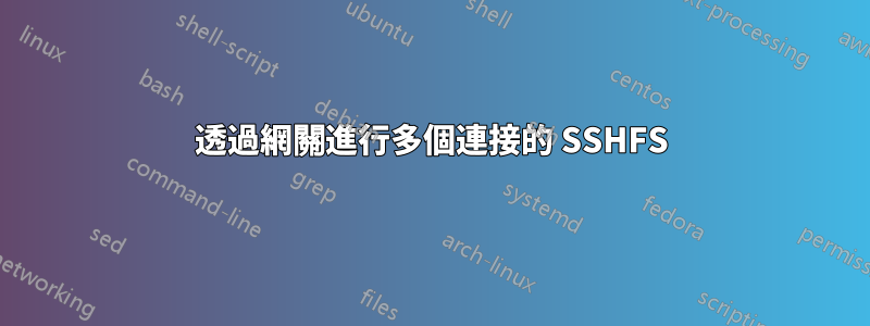 透過網關進行多個連接的 SSHFS