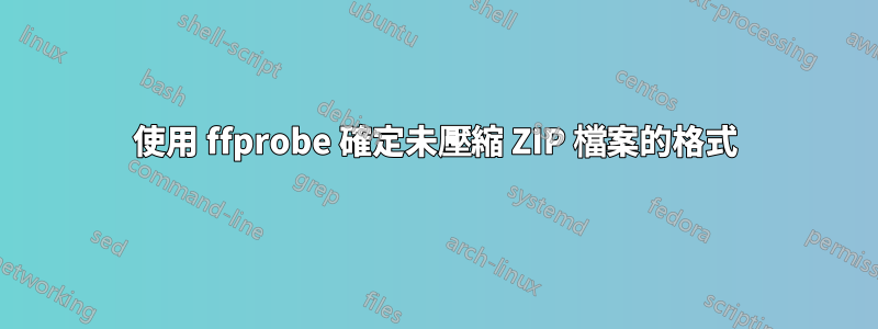 使用 ffprobe 確定未壓縮 ZIP 檔案的格式