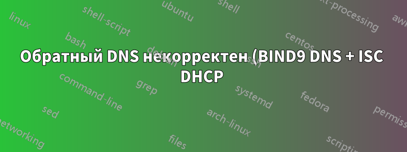 Обратный DNS некорректен (BIND9 DNS + ISC DHCP)