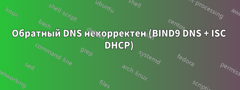 Обратный DNS некорректен (BIND9 DNS + ISC DHCP)