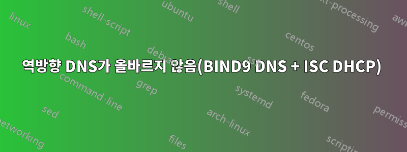 역방향 DNS가 올바르지 않음(BIND9 DNS + ISC DHCP)