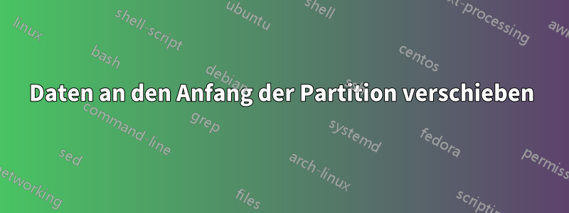 Daten an den Anfang der Partition verschieben