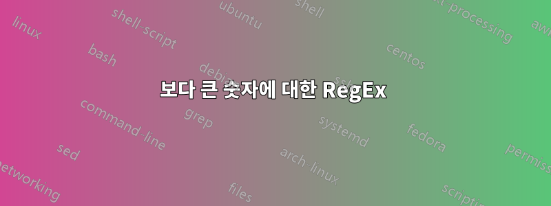 1120보다 큰 숫자에 대한 RegEx