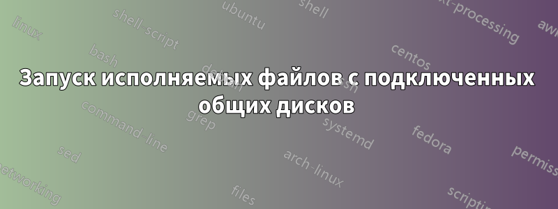 Запуск исполняемых файлов с подключенных общих дисков