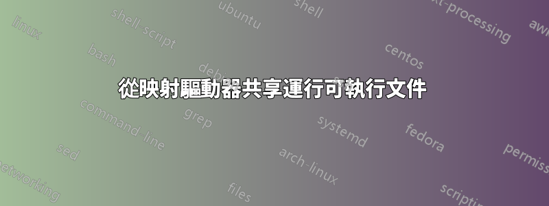 從映射驅動器共享運行可執行文件