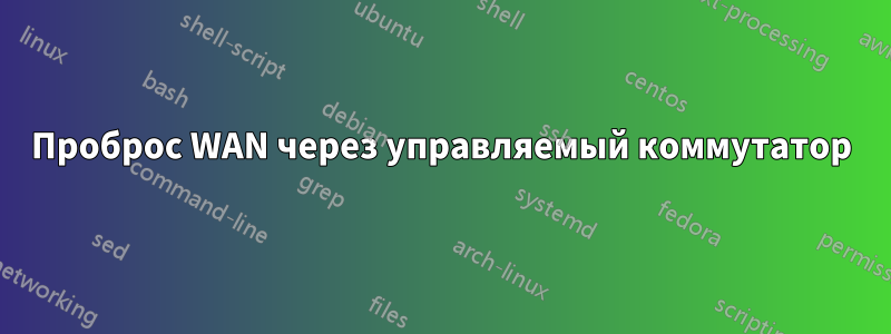 Проброс WAN через управляемый коммутатор