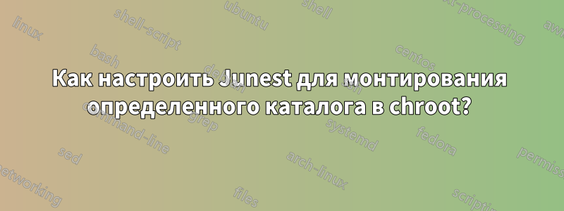 Как настроить Junest для монтирования определенного каталога в chroot?