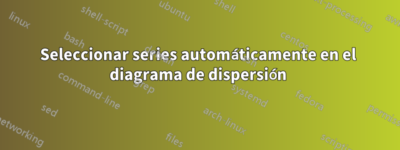 Seleccionar series automáticamente en el diagrama de dispersión