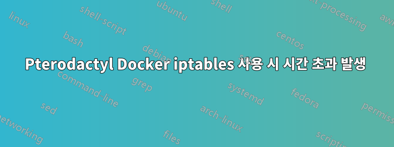 Pterodactyl Docker iptables 사용 시 시간 초과 발생