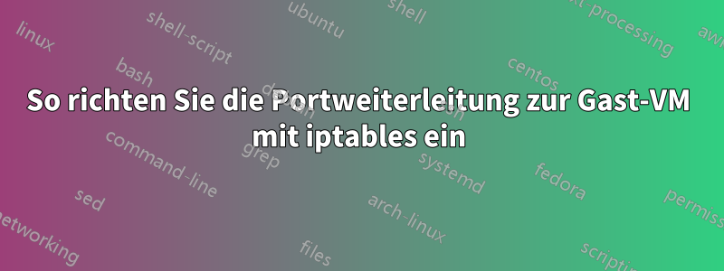 So richten Sie die Portweiterleitung zur Gast-VM mit iptables ein