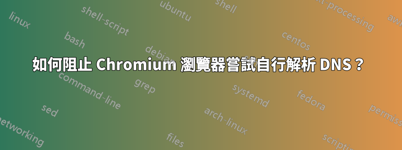 如何阻止 Chromium 瀏覽器嘗試自行解析 DNS？