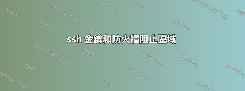 ssh 金鑰和防火牆阻止區域