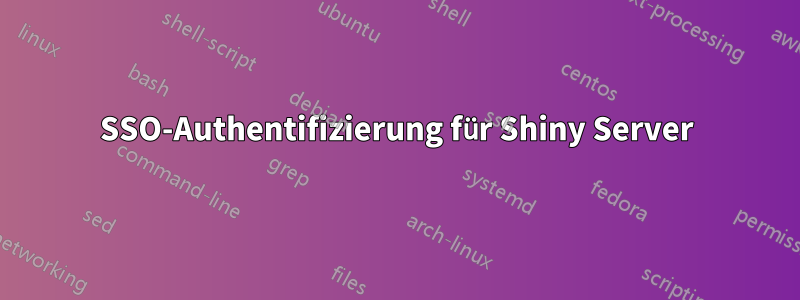 SSO-Authentifizierung für Shiny Server