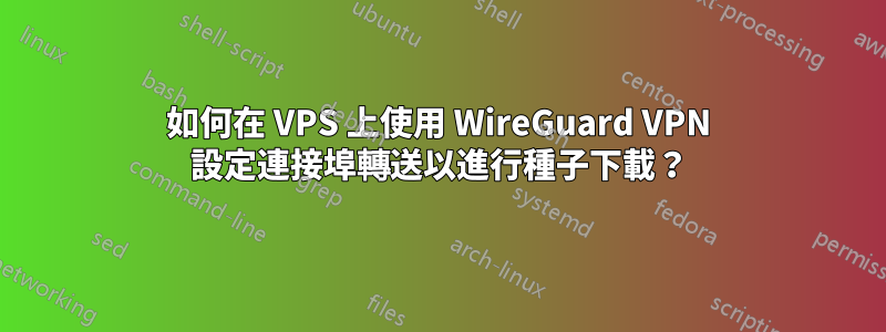 如何在 VPS 上使用 WireGuard VPN 設定連接埠轉送以進行種子下載？