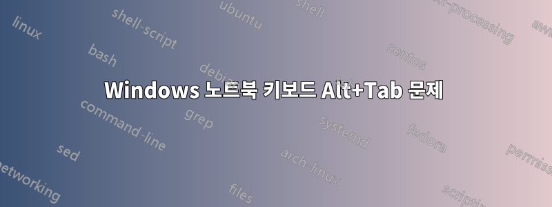 Windows 노트북 키보드 Alt+Tab 문제