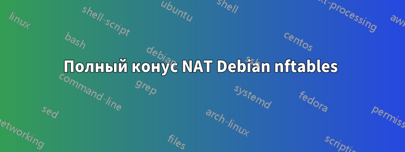 Полный конус NAT Debian nftables