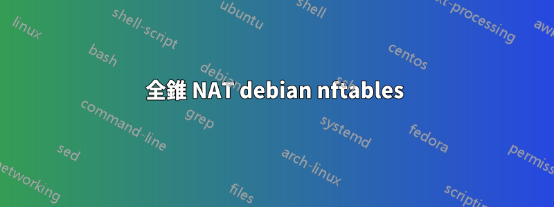 全錐 NAT debian nftables