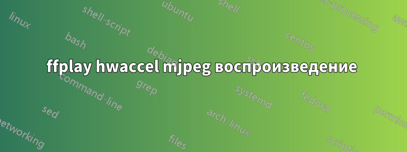 ffplay hwaccel mjpeg воспроизведение