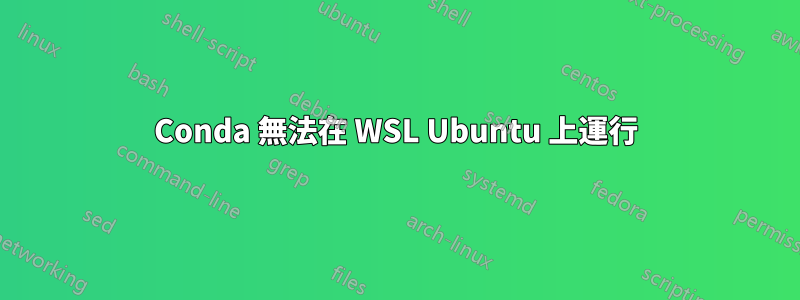 Conda 無法在 WSL Ubuntu 上運行