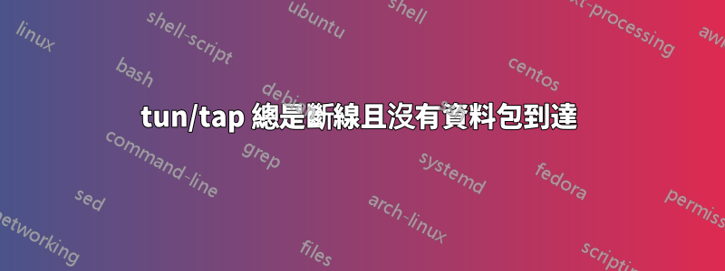 tun/tap 總是斷線且沒有資料包到達