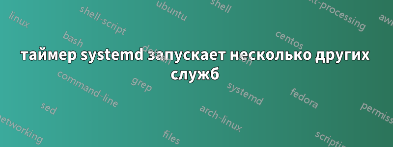 таймер systemd запускает несколько других служб