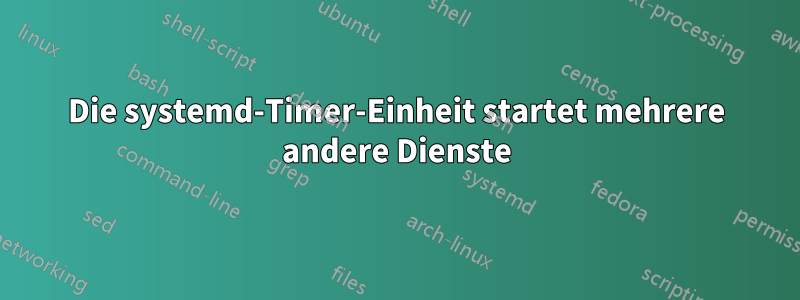 Die systemd-Timer-Einheit startet mehrere andere Dienste