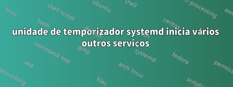 unidade de temporizador systemd inicia vários outros serviços