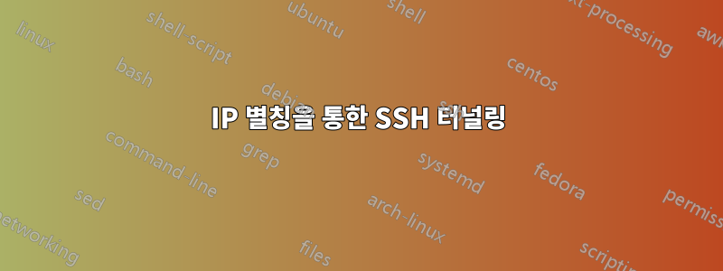 IP 별칭을 통한 SSH 터널링