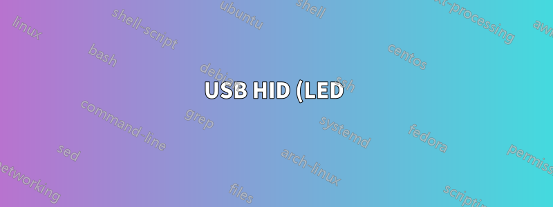 USB HID (LED) ガジェットの永続的な名前