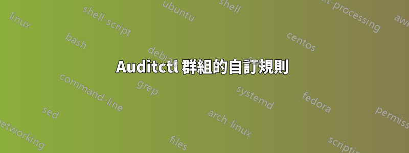 Auditctl 群組的自訂規則