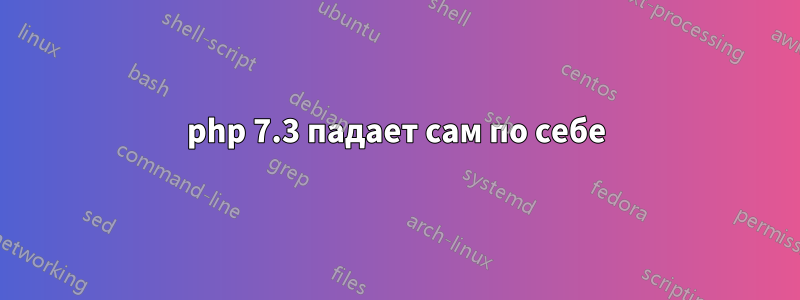 php 7.3 падает сам по себе