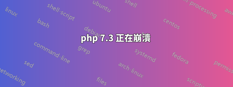 php 7.3 正在崩潰