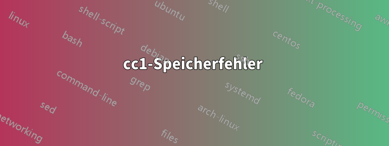 cc1-Speicherfehler