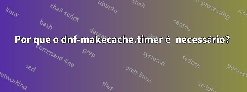 Por que o dnf-makecache.timer é necessário?