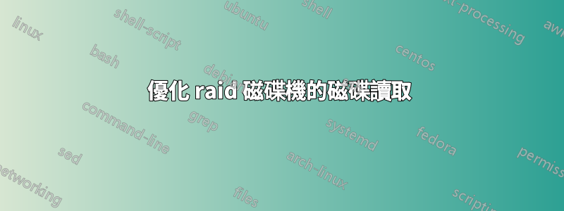 優化 raid 磁碟機的磁碟讀取