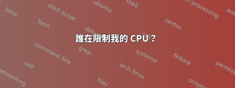 誰在限制我的 CPU？