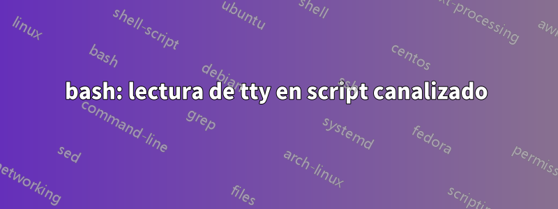 bash: lectura de tty en script canalizado