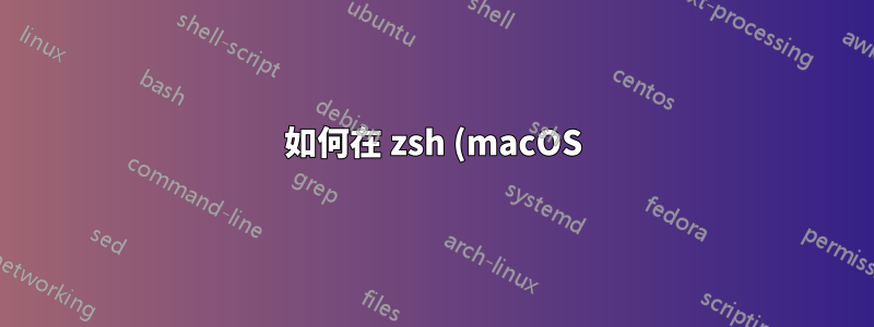如何在 zsh (macOS) 中定義腳本中可用的全域函數?