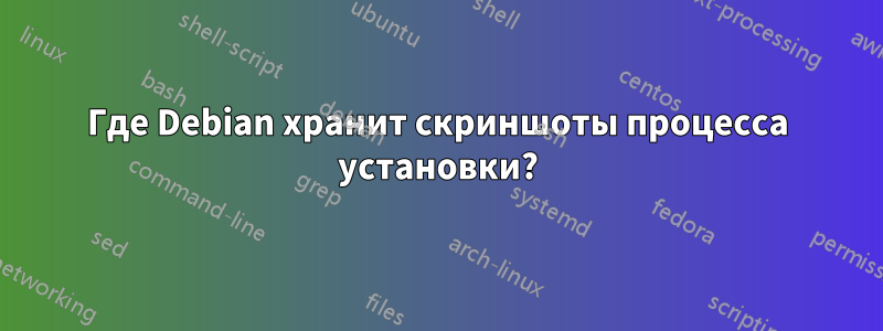 Где Debian хранит скриншоты процесса установки?