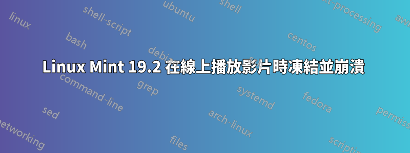 Linux Mint 19.2 在線上播放影片時凍結並崩潰