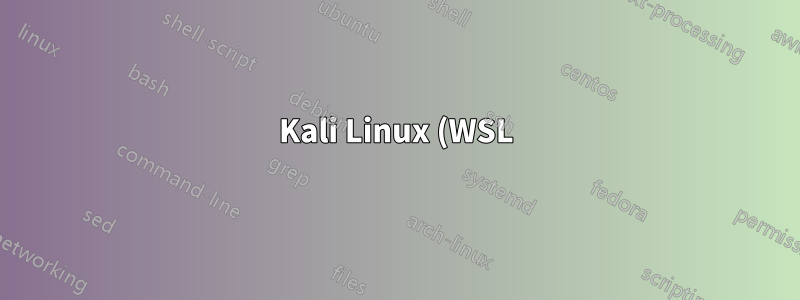 Kali Linux (WSL) não reconhece adaptador sem fio