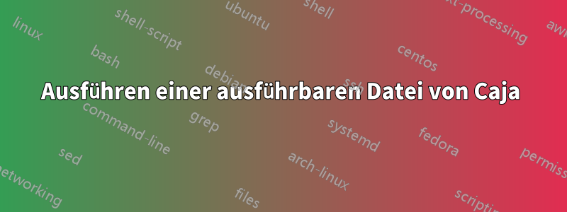 Ausführen einer ausführbaren Datei von Caja