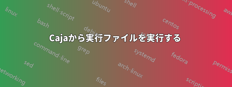 Cajaから実行ファイルを実行する