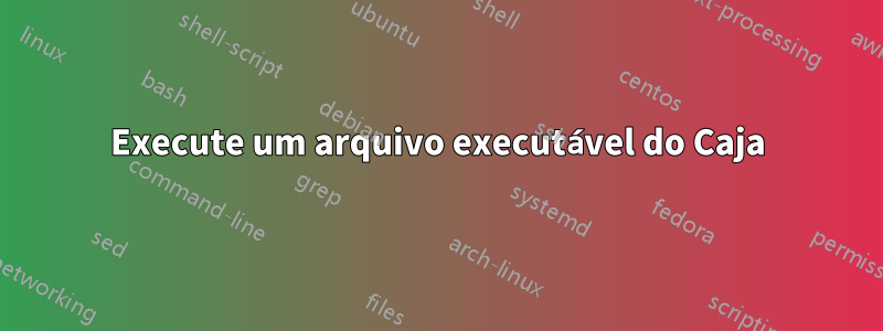 Execute um arquivo executável do Caja