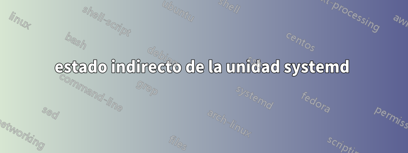 estado indirecto de la unidad systemd