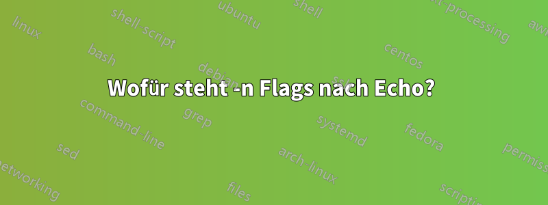 Wofür steht -n Flags nach Echo?