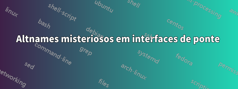 Altnames misteriosos em interfaces de ponte